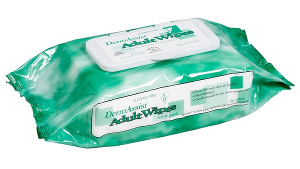 Dermassist Premium Wipes 9" X 13" 50/Pk