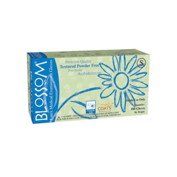 Blossom PF Latex Glove Medium 100/Bx