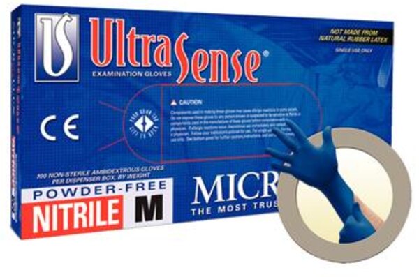 UltraSense PF Nitrile Glove Medium 100/Bx