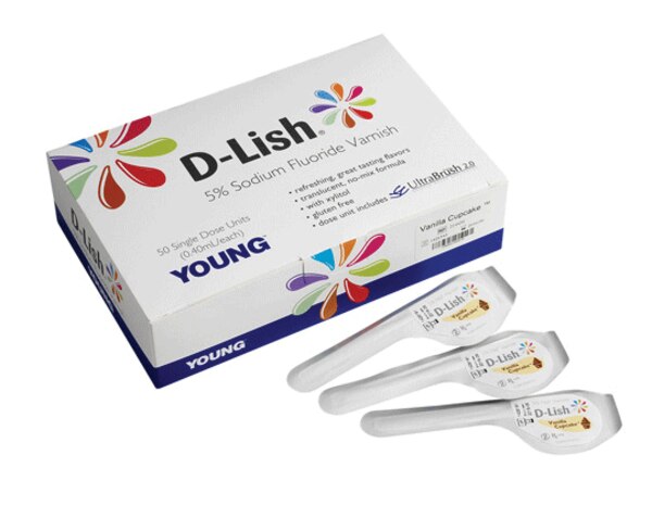 D-Lish 5% Fluoride Varnish Vanilla Cake 200/Bx