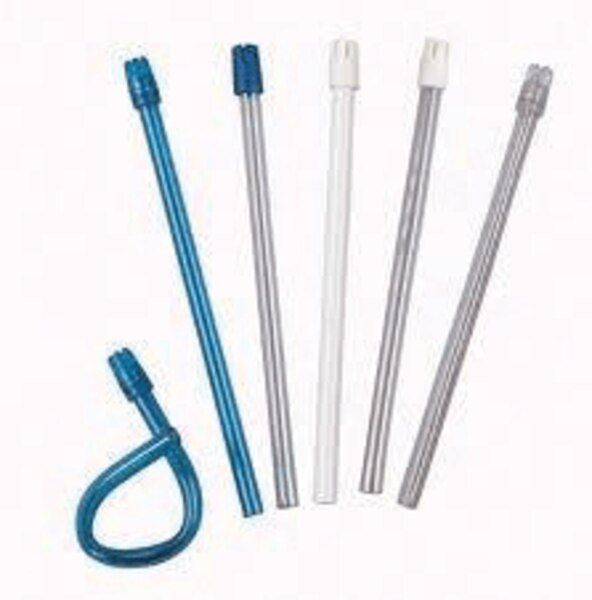 Advantage Saliva Ejectors 100/Pk Clear/Blue