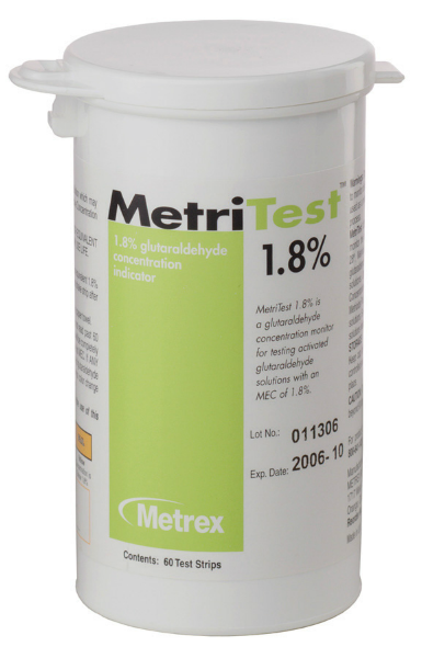 Metritest Gluteraldehyde Monitoring Strips 1.8% 60x2/Case