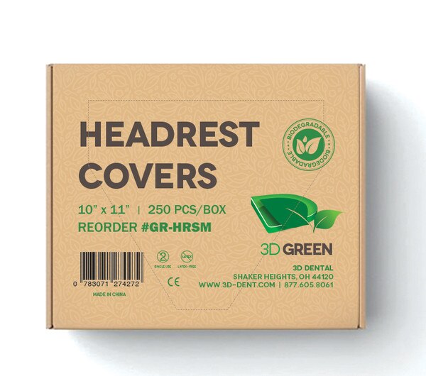 Headrest Covers Biodegradable 10x11 250/Box 