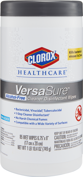 Clorox VersaSure AF Wipes 85/Can