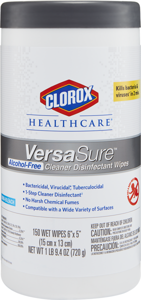 Clorox VersaSure AF Wipes 150/Can