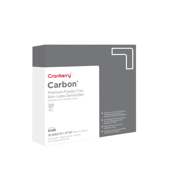 Carbon Dental Dam Non-Latex 6x6 Spearmint Gray 15/Box