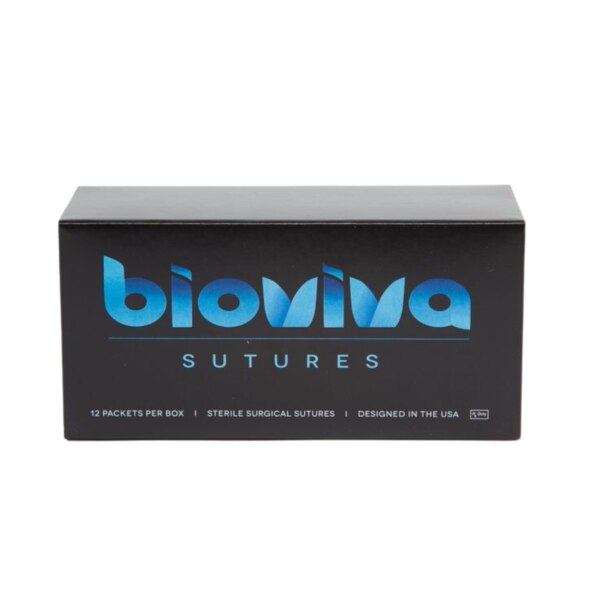 BioViva Sutures Chromic Gut 5/0 18" P-3 12/Pk