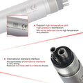 Dental Accessories TURBO (Dental Highspeed Handpiece, 4-Hole, Single Piece, with Light)